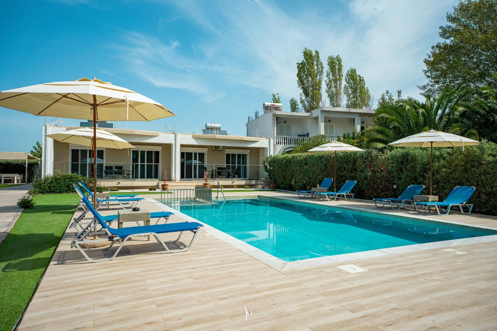 Nancy'S Budget Villa With Pool & Jacuzzi By "Elite" Лаганас Экстерьер фото